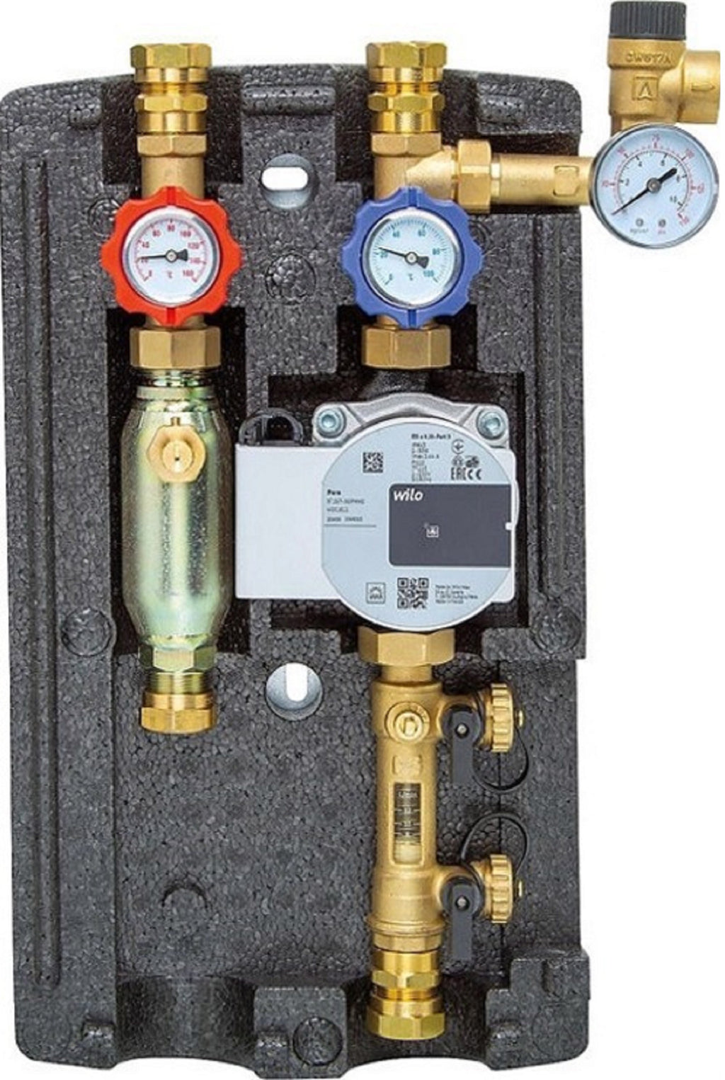 Solarstation Pumpengruppe Wilo GPS 70 PWM  Yonos Para ST15/7 2 Strang