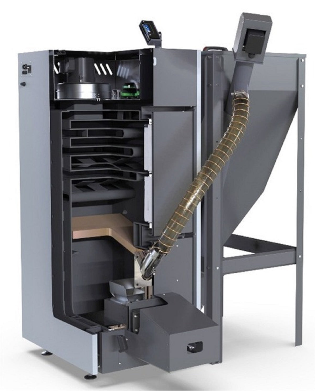 Pelletkessel Scheitholzkesse Pelletheizung Pelletheizkessel Nextpell Plus 20 kW