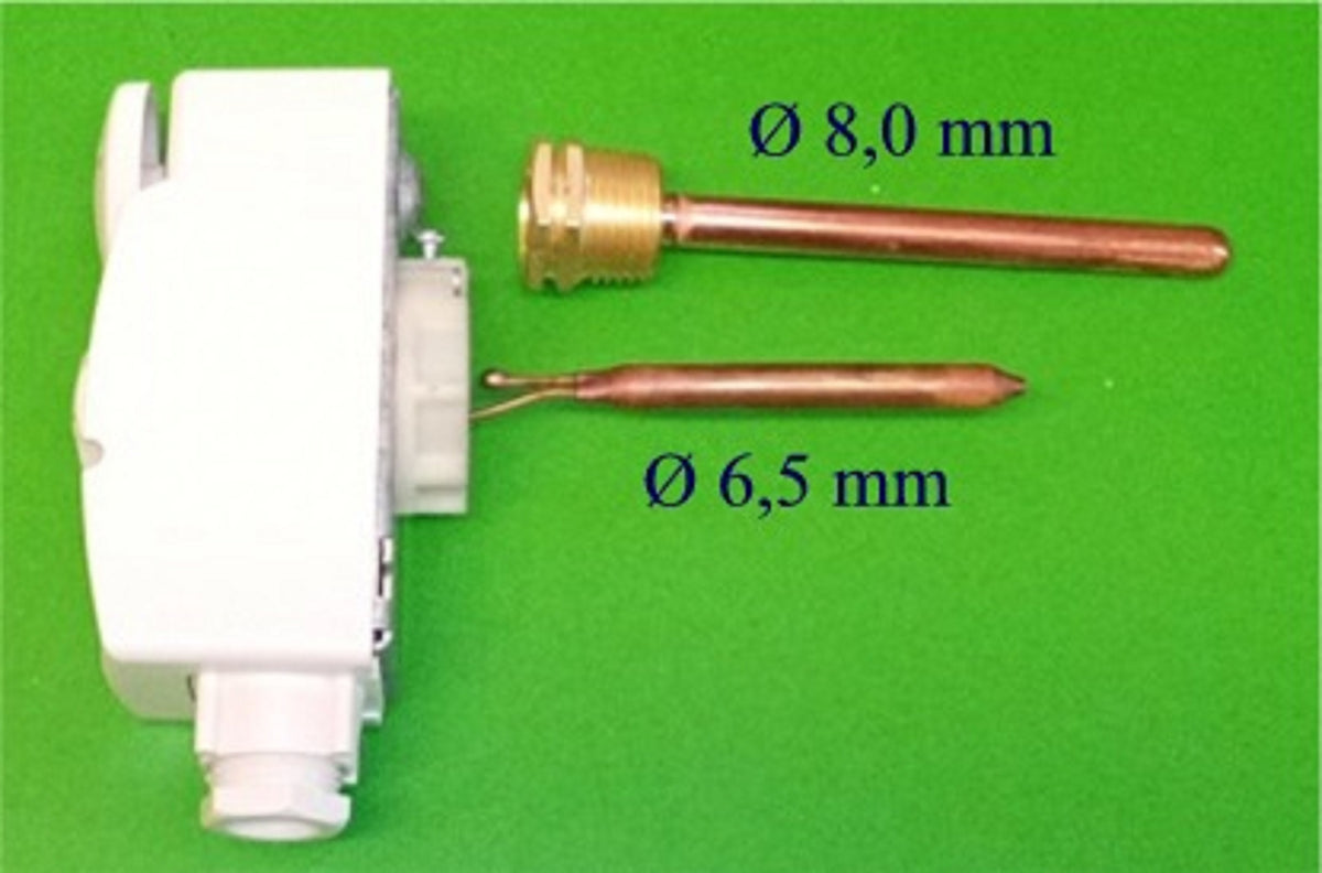 Tauchthermostat Temperaturregler Länge 100 mm Regler 0-90°C