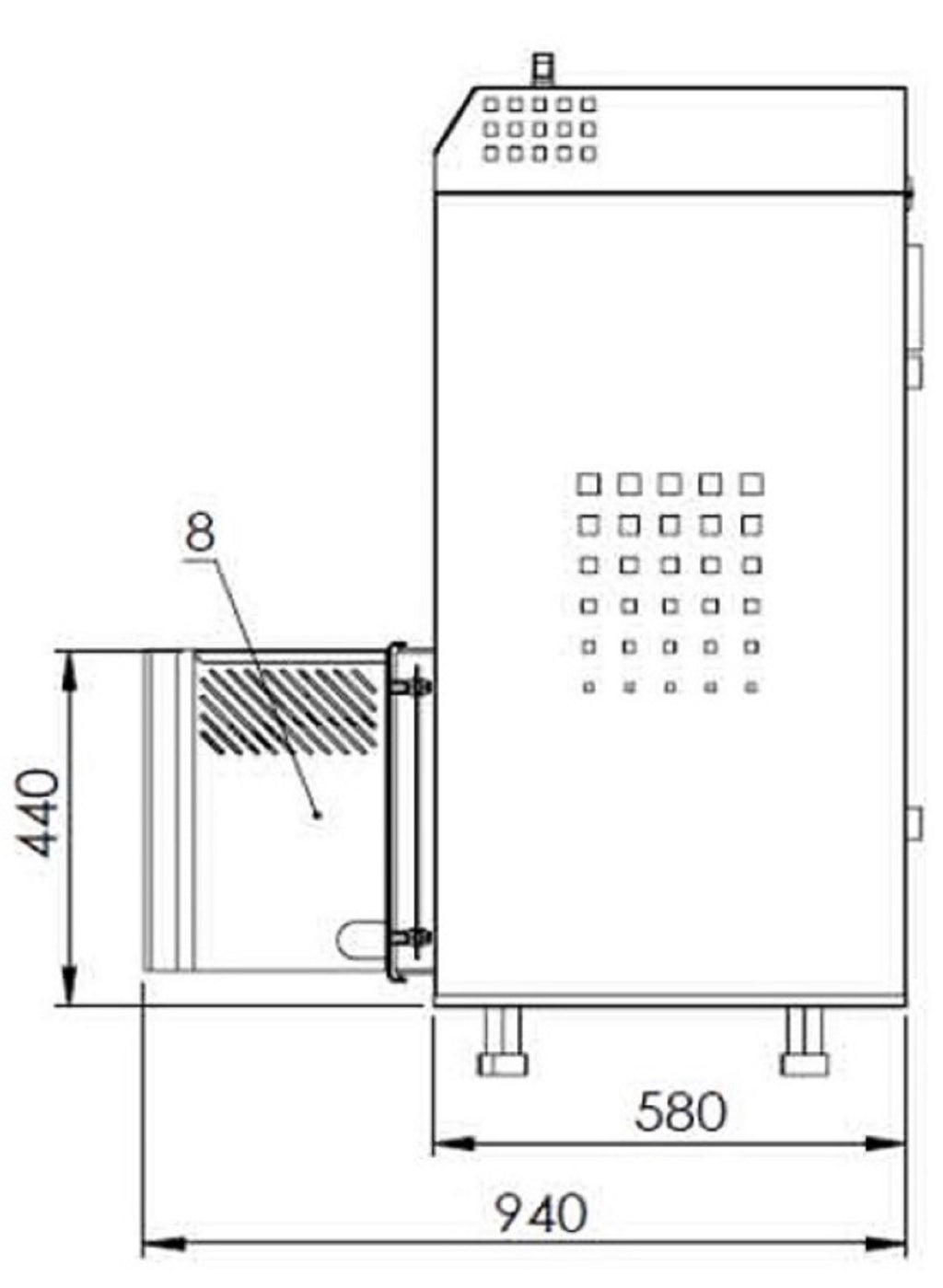 Pelletkessel PE COMPACT 20 Silo 310 L