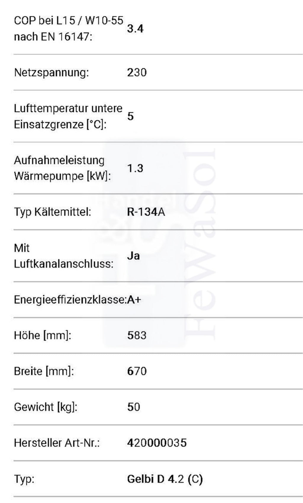 Warmwasserwärmepumpe Wärmepumpe Gelbi D4.2(C)