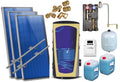 Solaranlage Flachkollektor Heizung-Warmwasser 3 Kollektoren und Speicher