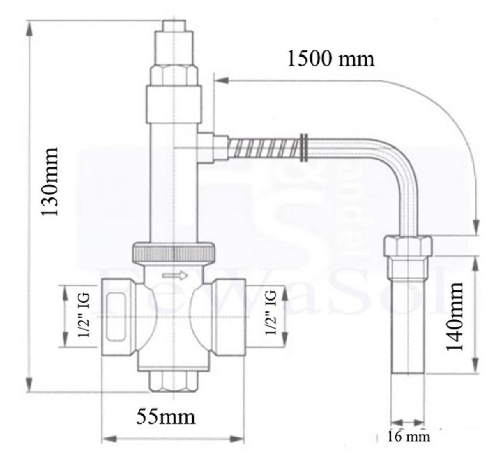 Thermische Ablaufsicherung Anschlüsse 1/2"