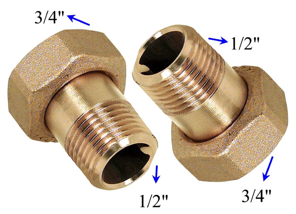 Verschraubung Pumpenverschraubung  3/4"X1/2" mit Dichtungen