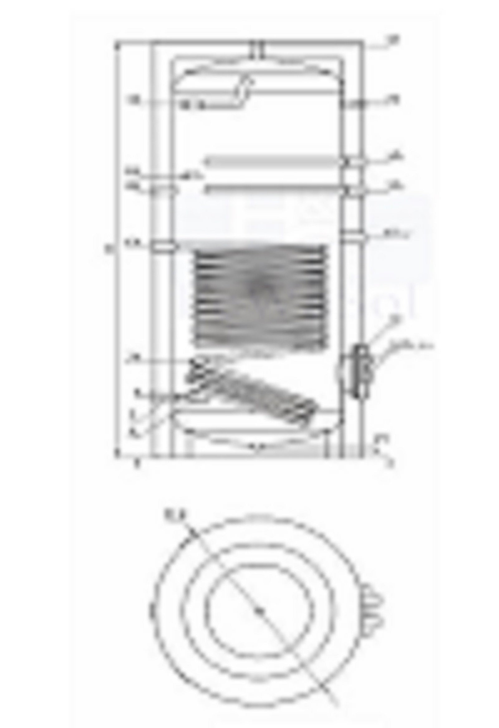 Brauchwasserspeicher  Wasserspeicher Emailliert 300Liter