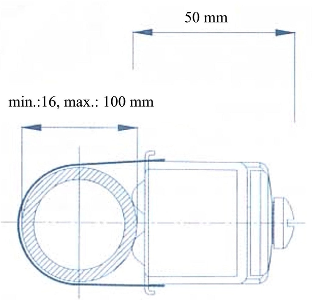 Tauchthermostat Temperaturregler Länge 100 mm Regler 0-90°C