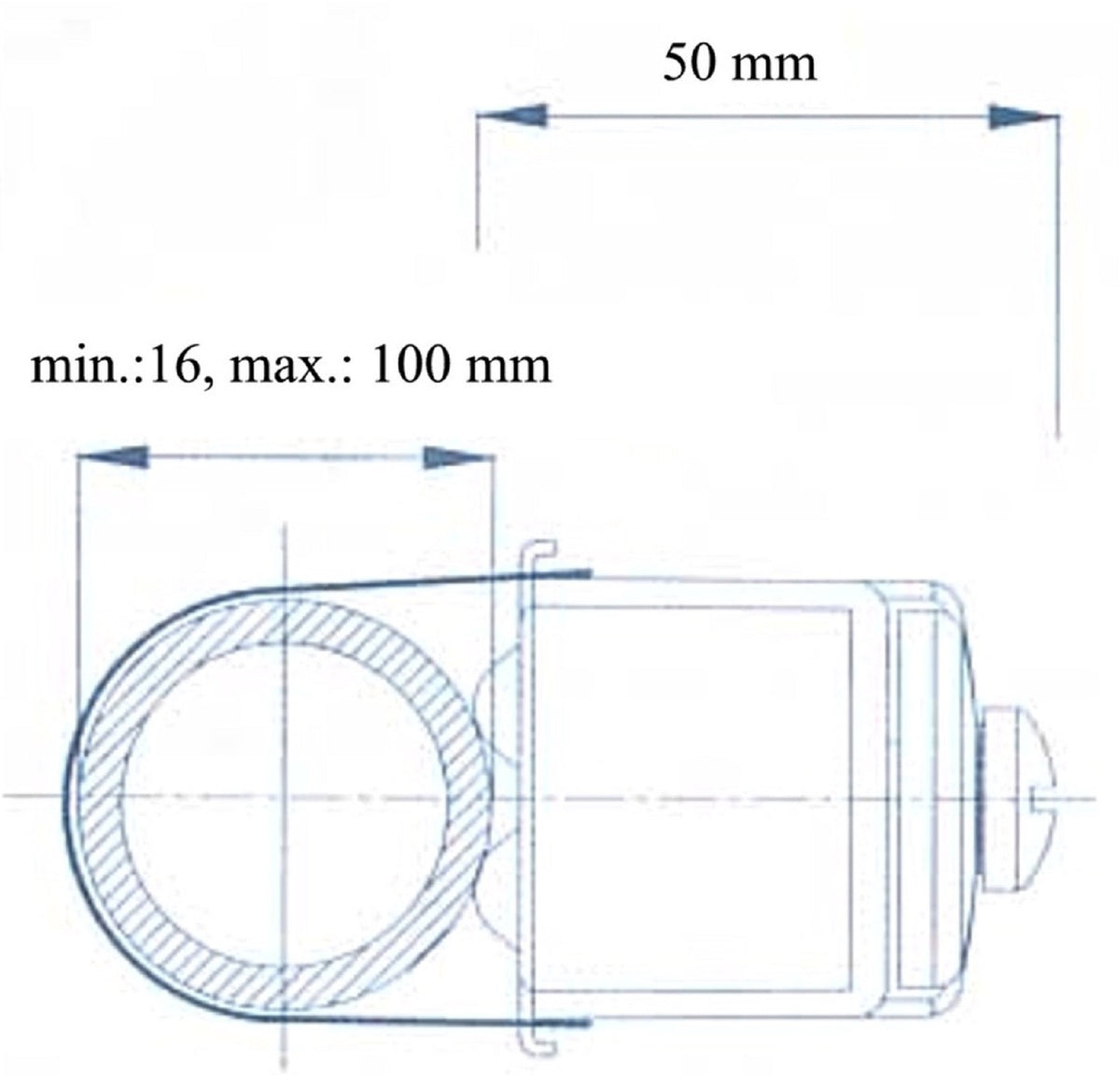 Tauchthermostat Temperaturregler Länge 100 mm Regler 0-90°C